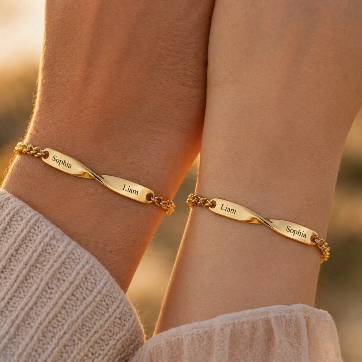 Gold bracelets